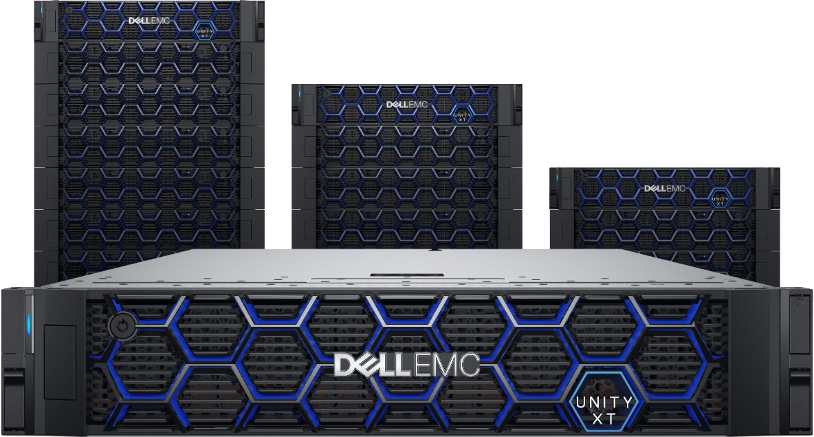 DellEMC Unity XT diferentes equipos