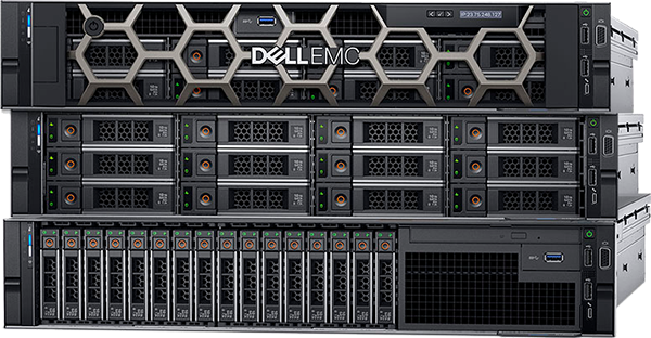 Servidores DellEMC apilados